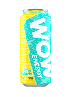 WOW WOW, Energy Энергетик без сахара 3х0,5л Пина колада