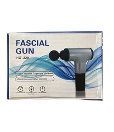 Массажер пистолет беспроводной вибрационный Massage Gun HG-320 (серебро) Home Line Basic