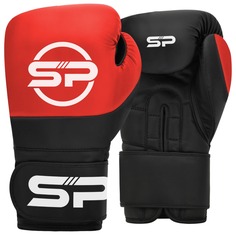 Боксерские перчатки SP BGM T9 Черные/Красные (14 унций)
