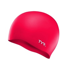 Шапочка для плавания TYR Wrinkle Free Silicone Cap, арт. LCS-610, красный, силикон