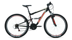 Велосипед Forward Raptor 1.0 18 скоростей, ростовка 18, чёрный, красный, 27,5, 2020-2021