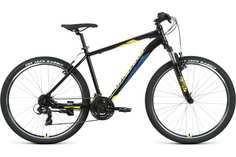 Велосипед Forward Apache 27.5 1.2 S 2021 15" черный/желтый