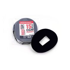 Кинезиотейпы (патчи) RockTape Patch для крепления глюкометра, 15 шт, черный
