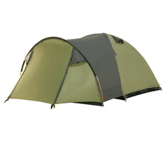 Палатка Helios Passat, треккинговая, 4 места, зеленый/оранжевый