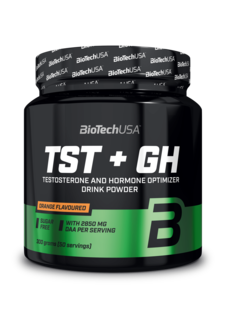 Предтренировочный комплекс BioTechUSA TST+GH Бустер тестостерона 300 г, апельсин