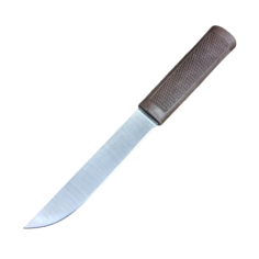 Нож Русский булат Алтайский, сталь 95х18, резинопластик, коричневый