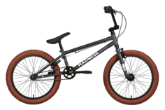 Велосипед Stark22 Madness BMX 1 темно-серый/серебристый/коричневый One Size 2022