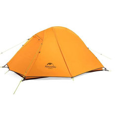 Палатка Naturehike сверхлегкая с ковриком NH18A180-D, оранжевая, 6927595731949
