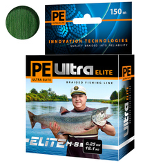 Плетеный Шнур Для Рыбалки Aqua Pe Ultra Elite M-8 Dark Green 0,25mm 150m