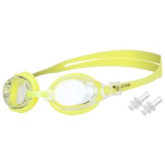 Очки для плавания, детские + беруши, цвет жёлтый Onlitop