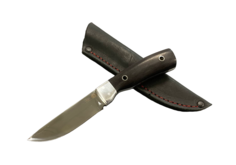 Нож Сковородихин Белка цельнометаллический, 95х18, черный граб Ножевая мастерская Сковородихина