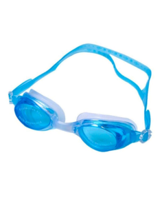 Очки для плавания RAR! голубые детские взрослые спортивные для бассейна с берушами чехлом