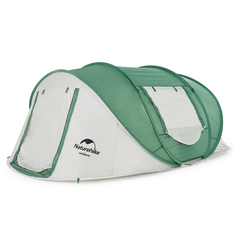 Палатка Naturehike автоматическая, двухслойная, на 3-4 человека, серо-зеленая