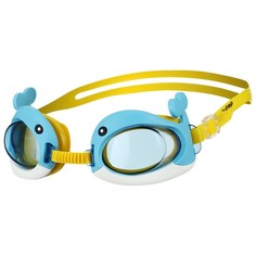 Очки для плавания «Дельфин» + беруши, детские, цвет голубой Onlitop