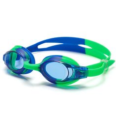 Очки для плавания Wave, детские (3-10 л.), зелёные, AF, от UVA, UVB, силикон, G-2039