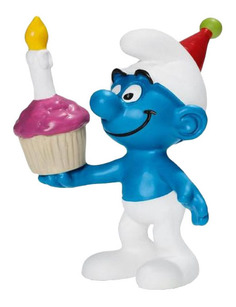 Фигурка персонажа The Smurfs Гномик с днем рождения Schleich