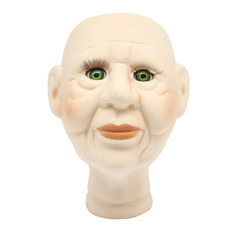 AR909 Голова для изготовления декоративной куклы Дедушка, фарфор 12см (зеленые глаза) Айрис