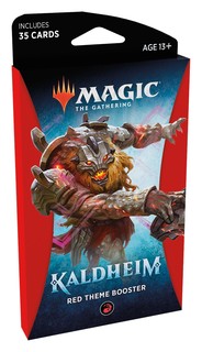 Mtg: тематический красный бустер издания kaldheim на английском языке No Brand