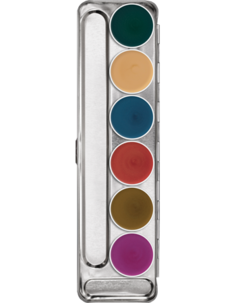 Грим кремообразный в палитре/Supracolor Interferenz Palette 6 colors 20 Duochrome