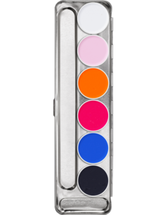 Аквагрим УФ палитра 6 цв./Aquacolor UV-Dayglow Palette 6 col. (Цв: Neo)
