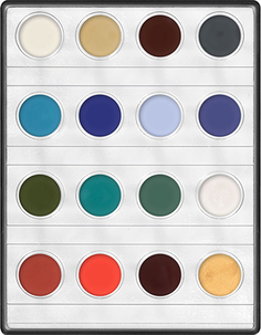 Грим кремообразный на жировой основе в мини палитре/Supracolor Mini-Palette 16 colors 4