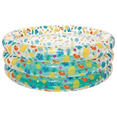 Бассейн Bestway надувной круглый "Тропические фрукты", 150х53 см, 51045