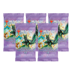 Mtg: 5 сет-бустеров издания modern horizons 2 на английском языке No Brand
