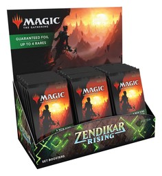 Mtg: дисплей сет-бустеров издания zendikar rising на английском языке No Brand