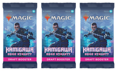 Mtg: 3 драфт-бустера издания kamigawa: neon dynasty на английском языке No Brand