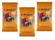 Mtg: набор из 3-х бустеров издания guilds of ravnica на английском языке No Brand