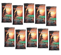 Mtg: набор из 10 сет-бустеров издания zendikar rising на английском языке No Brand