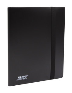 альбом card-pro c 20 встроенными листами 3х3 (чёрный) - для карт k-pop, mtg, pokemon No Brand