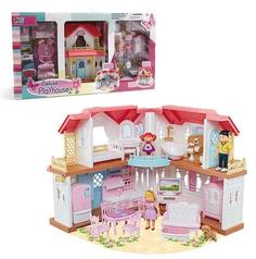 Игрушечный домик Deluxe Playhouse с семьей, свет, звук 16838 No Brand