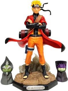 Фигурки аниме Наруто Узумаки с жабами Фукасаку и Шима Naruto Uzumaki (подставка, 22 см) Star Friend