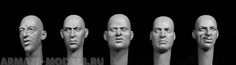 HH37 5 additional bald heads, European features Hornet