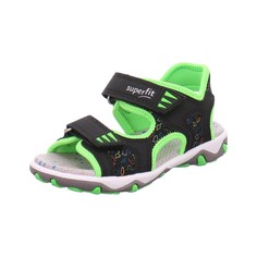 Сандалии Superfit для мальчиков, 1-009472-0000, размер 28, черно-зеленые