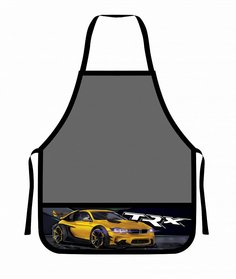 Фартук д/труда 48,5х39,5 Yellow car печать на карман. ФДТ-5 Пчёлка