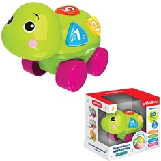 Игрушка Азбукварик Черепашка музыкальная каталочка
