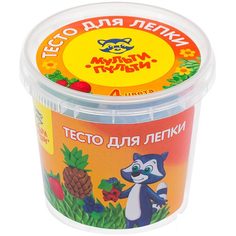 Масса для лепки Мульти-Пульти Енот на каникулах, 4 цвета по 60г, пластиковый стакан, 24шт