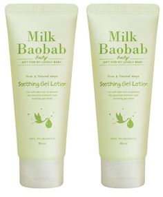 Milk Baobab Детский лосьон для тела Baby Soothing Gel Lotion Travel Edition, 70 мл, 2шт
