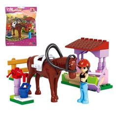 Конструктор Ausini Девчонки, Конюшня, 45 деталей