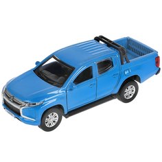 Модель машины Технопарк Mitsubishi L200 пикап голубая инерционная