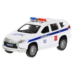 Модель машины Технопарк Mitsubishi Pajero Sport Полиция белая инерционная