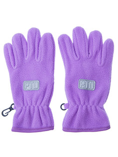 Перчатки трикотажные для девочек PlayToday, сиреневый, 14 (110-116 см)