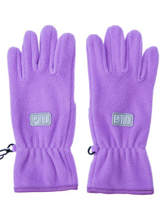 Перчатки трикотажные для девочек PlayToday, сиреневый, 16 (128-140 см)