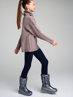 Рейтузы трикотажные для девочек PlayToday, тёмно-синий, 122