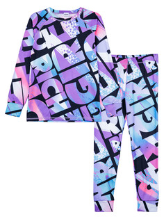 Термокомплект для девочек PlayToday: брюки, толстовка, цветной, 158