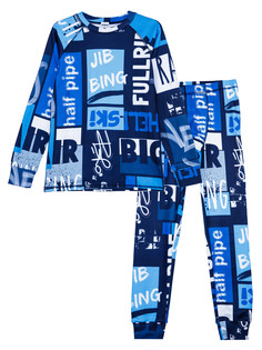 Термокомплект для мальчиков PlayToday: брюки, толстовка, цветной, 146