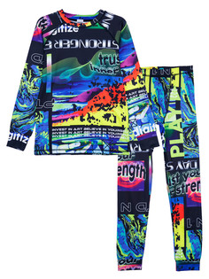 Термокомплект для мальчиков PlayToday: брюки, толстовка, цветной, 158