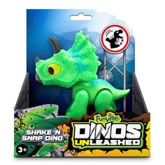 Игрушка Dinos Unleashed интерактивная клацающий динозавр Трицератопс мини с 3 лет, 31127TR